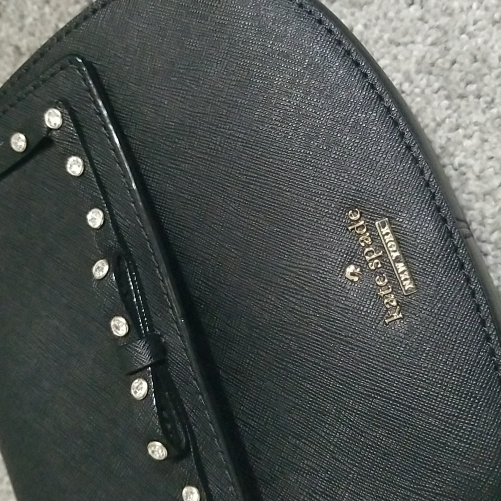 Kate Spade Cameron Street Jeweled Small Byrdie in Black - Picture 4 of 16